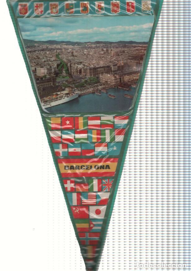 Sammlung von Wimpeln: BANDERIN: BARCELONA - Imagen aerea del Moll de la Fusta y Las Ramblas de Barcelona - VARIOS