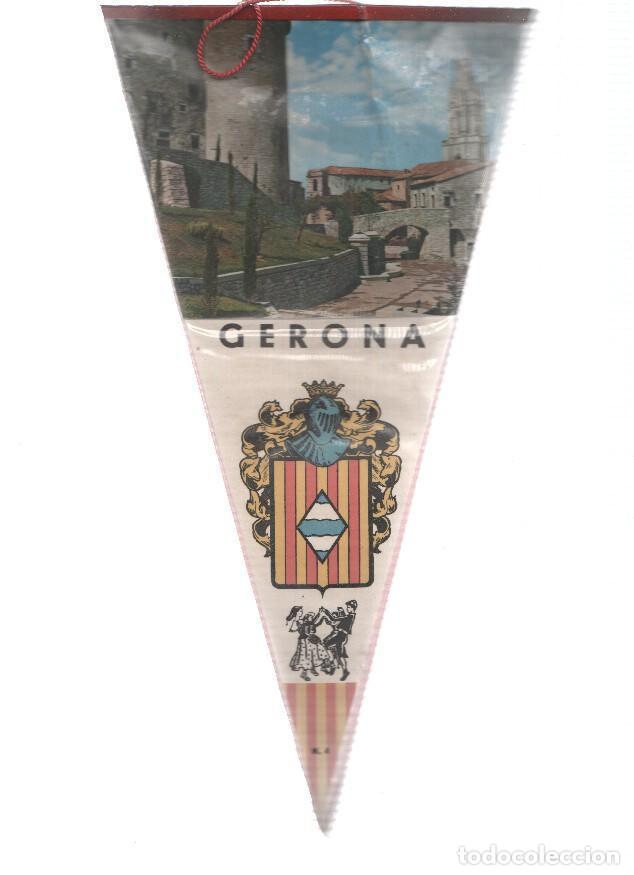 Sammlung von Wimpeln: BANDERIN: GERONA - Imagen de Girona y escudo de la localidad - VARIOS