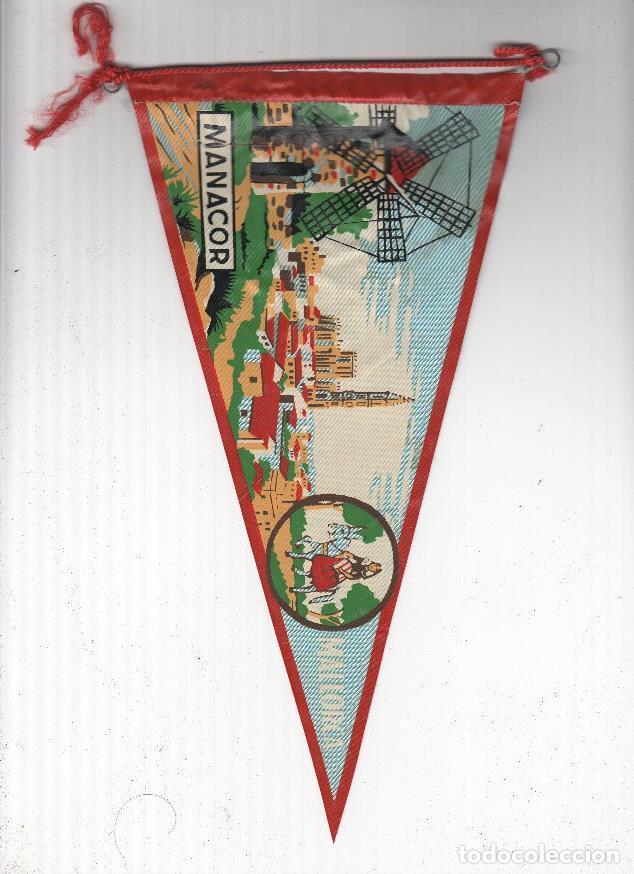 Sammlung von Wimpeln: BANDERIN: MANACOR MALLORCA - Vista de molino e iglesia. - VARIOS
