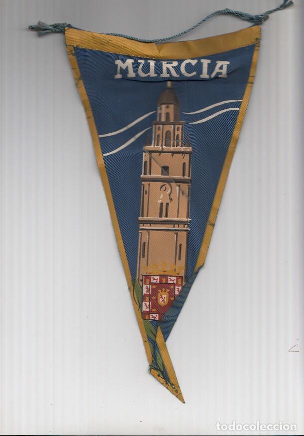 Sammlung von Wimpeln: BANDERIN: MURCIA - Ilustracion de la Torre de la Catedral de Murcia y escudo de la localidad - VARIO