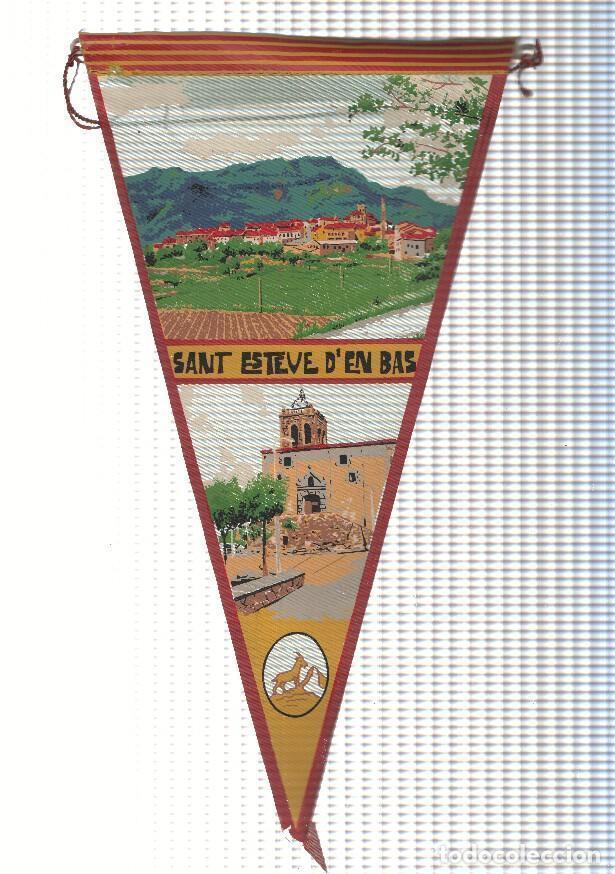 Sammlung von Wimpeln: BANDERIN: LA VALL D,EN BAS - Ilustracion de Sant Esteve d,en Bas y general de la localidad - VARIOS