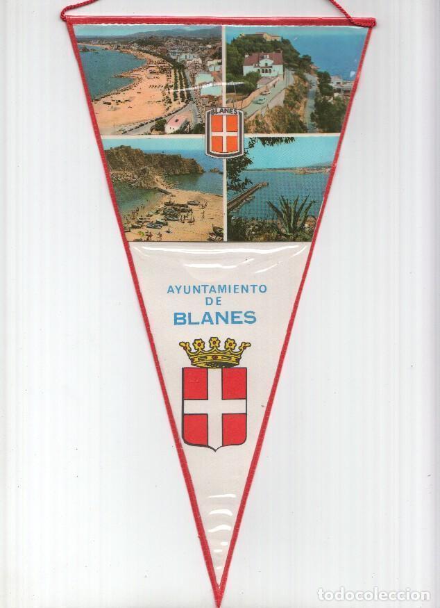 Sammlung von Wimpeln: BANDERIN: BLANES - Imagen Aerea de Blanes y escudo (Numero 05) - Varios