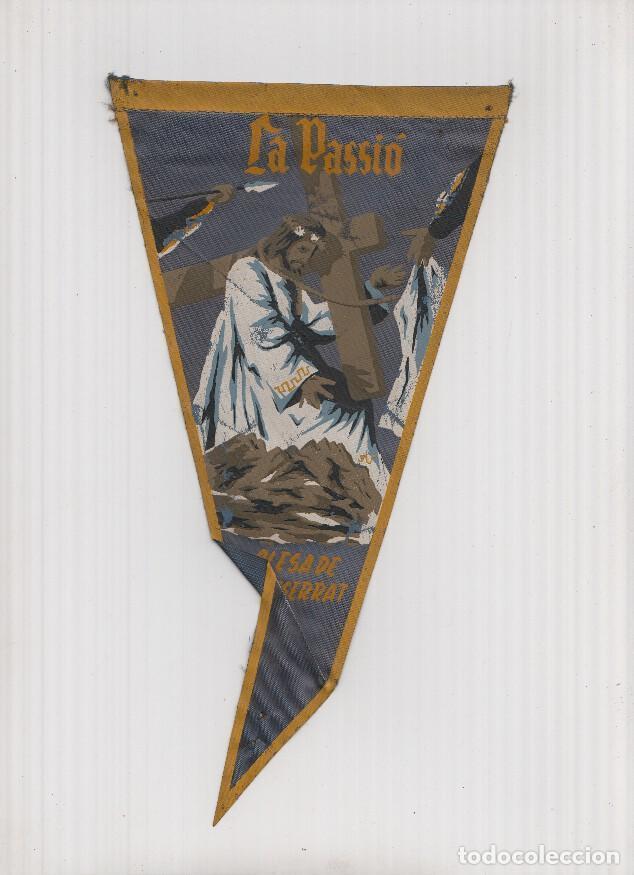 Sammlung von Wimpeln: Banderin: OLESA DE MONTSERRAT - Imagen de la LA PASSIO d,OLESA con el Cristo llevando la Cruz - VARI