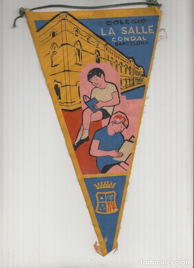 Sammlung von Wimpeln: Banderin: COLEGIO LA SALLE CONDAL DE BARCELONA - Ilustracion de ni&ntilde;os leyendo - Varios
