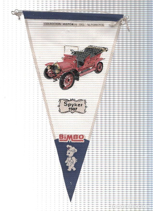 Sammlung von Wimpeln: BANDERIN: SPYKER 1907 - Bimbo Coleccion Historia del Automovil (7A) - VARIOS