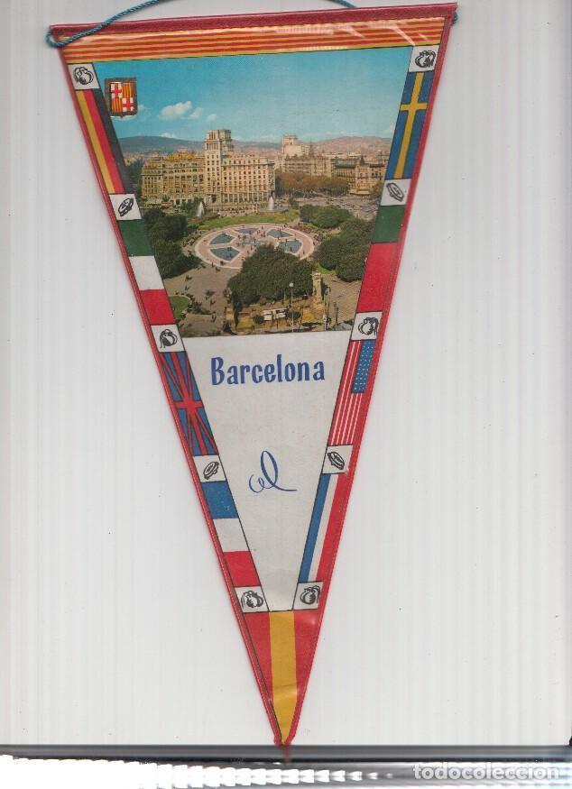 Sammlung von Wimpeln: Banderin: BARCELONA - Imagen aerea diurna de la PLAZA CATALUNYA de Barcelona - Varios