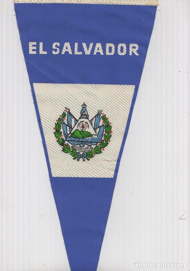 Sammlung von Wimpeln: BANDERIN: EL SALVADOR - Banderin con Escudo de EL SALVADOR - VARIOS