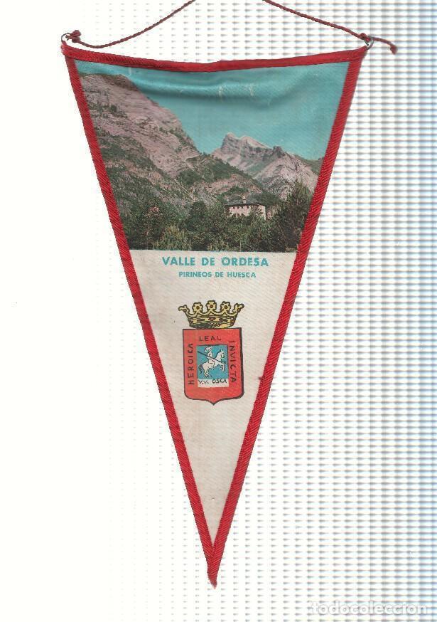 Sammlung von Wimpeln: BANDERIN: VALLE DE ORDESA, Huesca - Imagen del Valle de Ordesa y escudo de Huesca - VARIOS