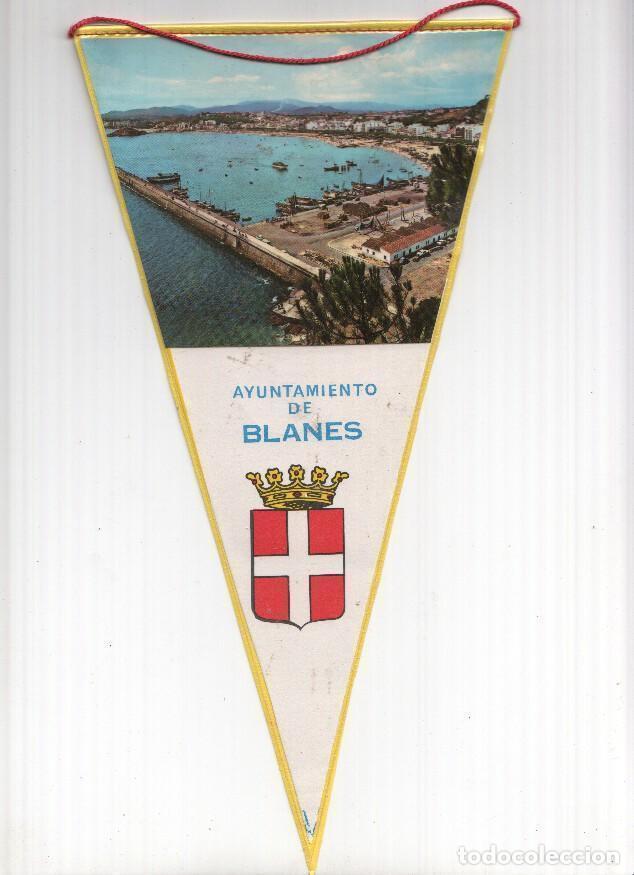 Collection pennants: BANDERIN: BLANES - Imagen Aerea de Blanes y escudo (Numero 04) - Varios