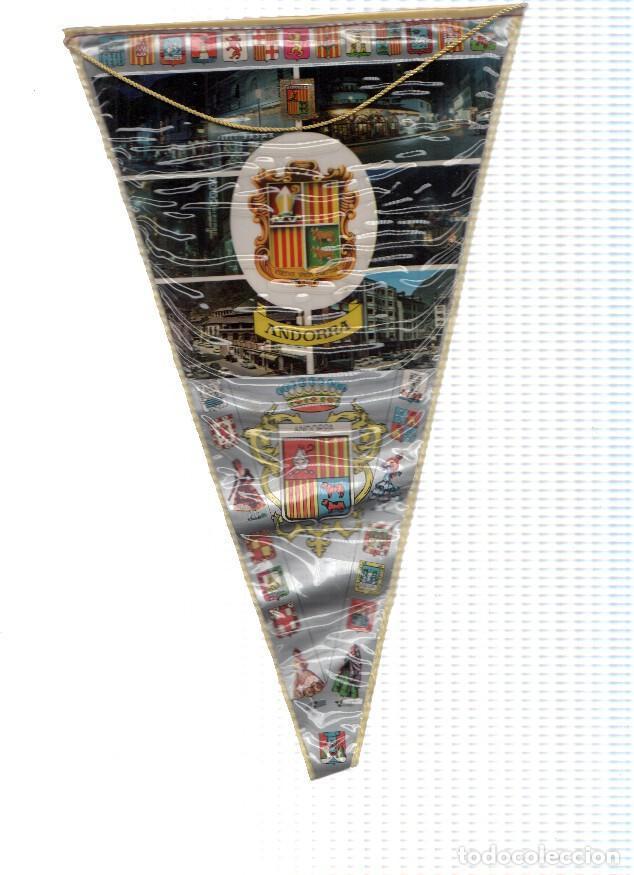 Collection pennants: BANDERIN: ANDORRA - Diferentes Vistas de Andorra y escudo de Andorra - Varios