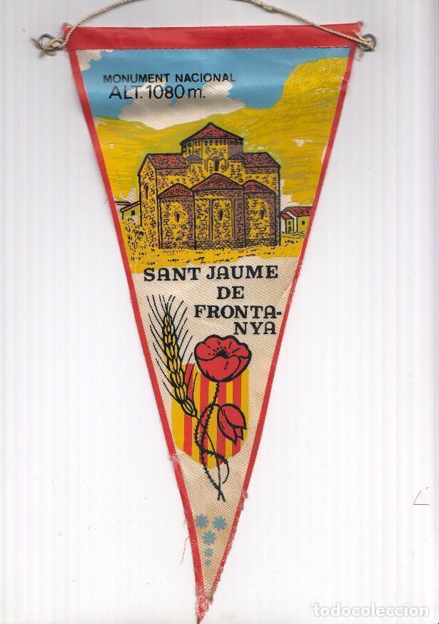 Collection pennants: BANDERIN: SANT JAUME DE FRONTANYA, Barcelona - Ilustracion de la Iglesia de Sant Jaume de Frontanya