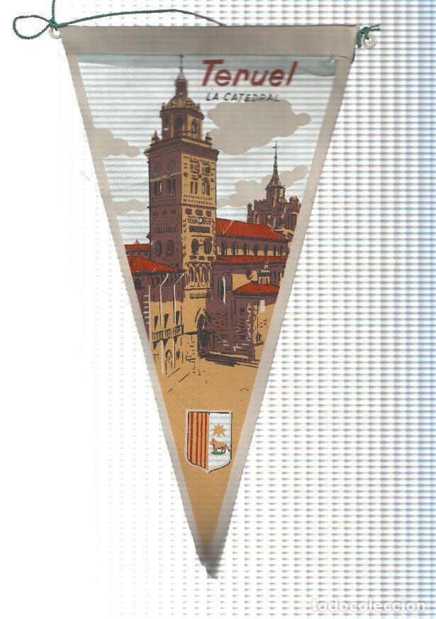 Collection pennants: BANDERIN: TERUEL - Ilustracion de la Catedral de Santa Maria de Teruel y escudo de la localidad - VA