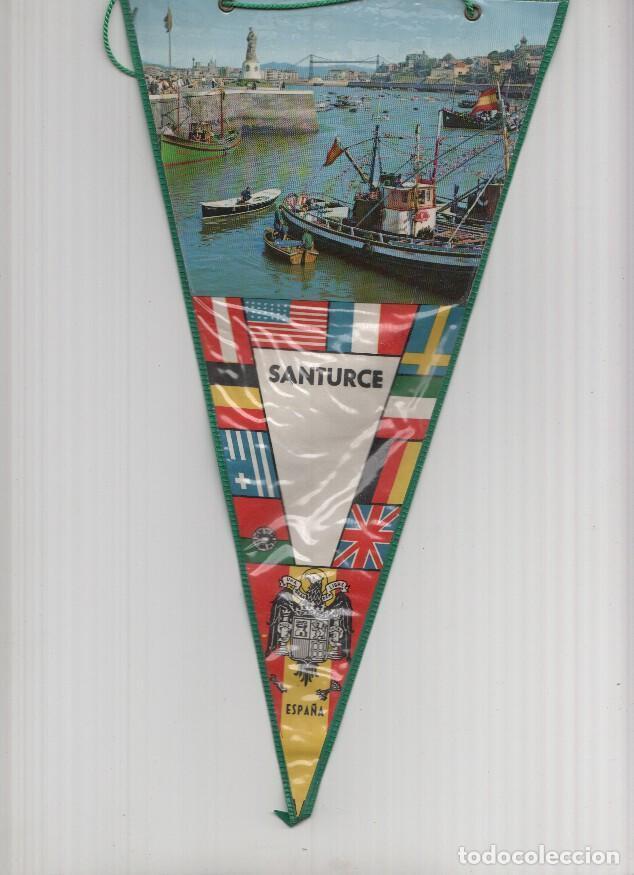 Bandierine di collezione: Banderin: SANTURCE, Vizcaya - Imagen del puerto de pescadores de Santurce - Varios