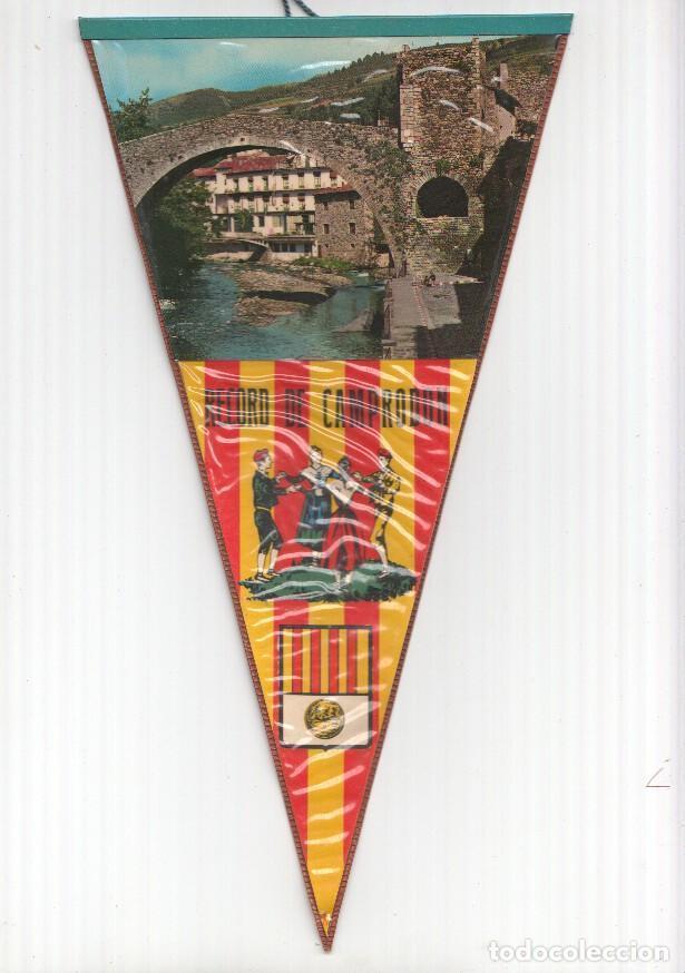 Bandierine di collezione: BANDERIN: CAMPRODON, Girona - Imagen del Pont Nou y escudo de la localidad - VARIOS