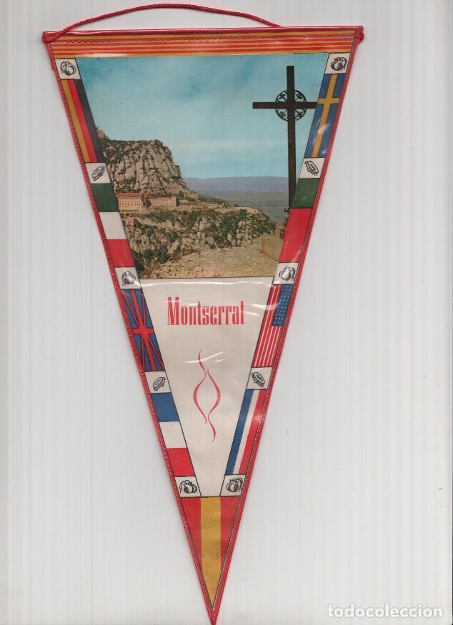 Sammlung von Wimpeln: Banderin: MONTSERRAT, Barcelona - Imagen de la Cruz de San Miquel y Basilica al fondo - Varios