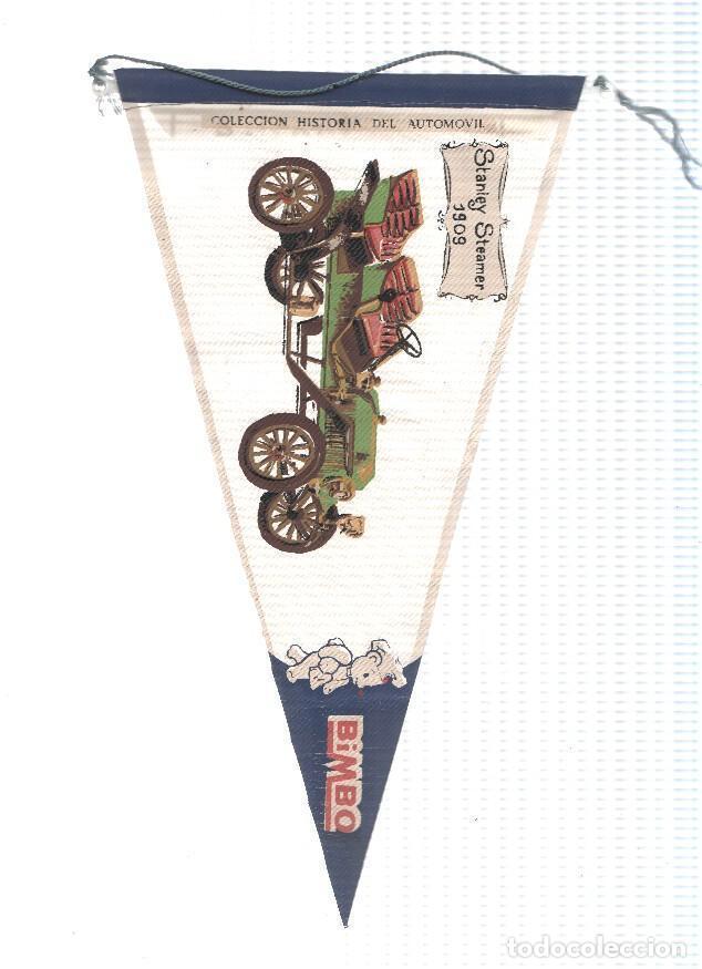 Sammlung von Wimpeln: Banderin de tela de la Coleccion: Historia del Automovil de BIMBO Numero 3A: STANLEY STEAMER 1909 -