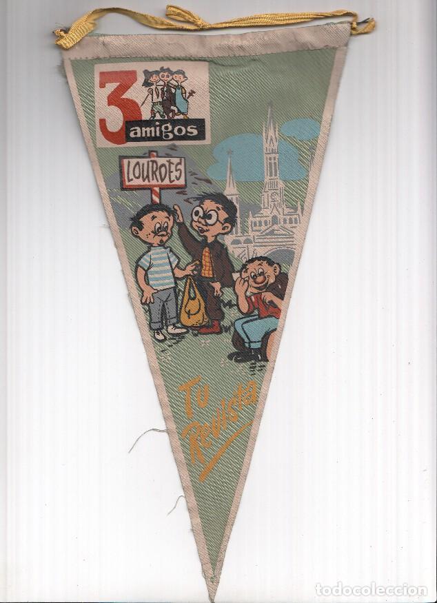 Sammlung von Wimpeln: BANDERIN: Revista 3 AMIGOS - LOURDES - Varios