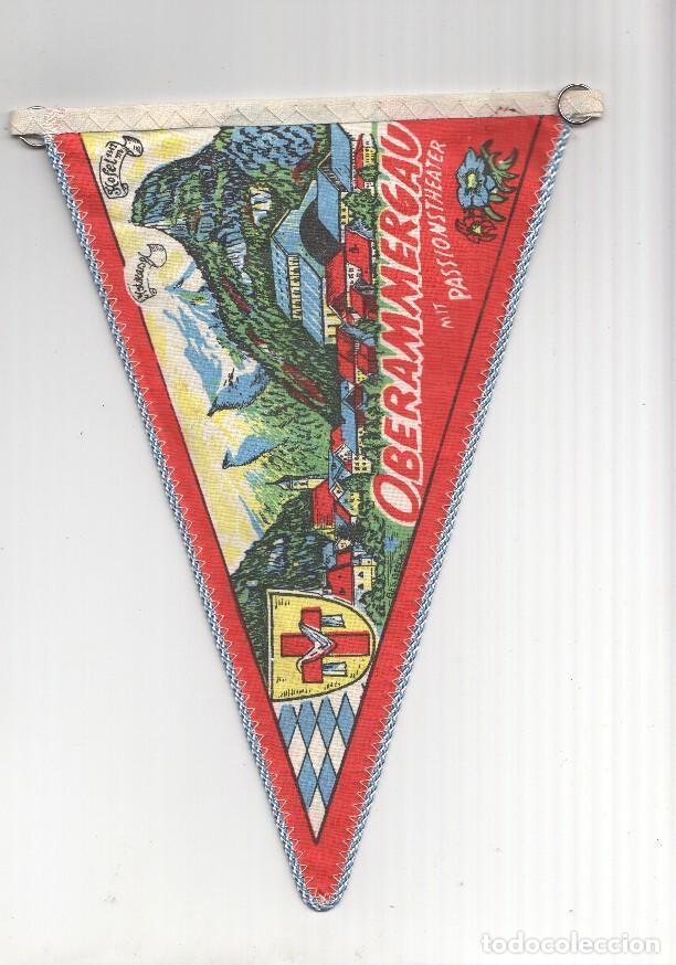 Sammlung von Wimpeln: BANDERIN: OBERAMMERGAU, Alemania: Banderin a doble cara con vistas de la poblacion. - VARIOS