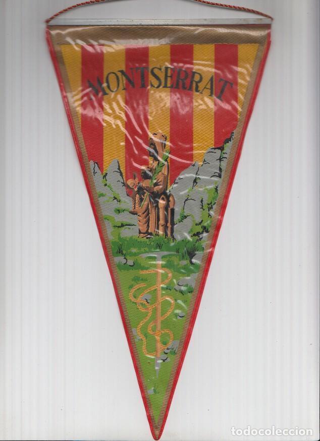 Sammlung von Wimpeln: Banderin: MONTSERRAT, Barcelona - Ilustracion de la Moreneta y Pico y Cuerda Excursionista - VARIOS