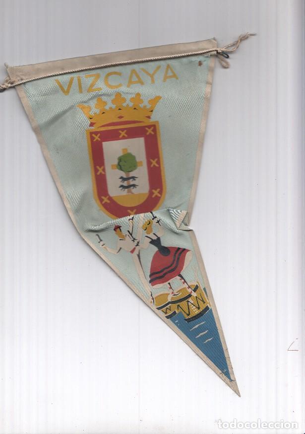 Bandierine di collezione: BANDERIN: VIZCAYA - Ilustracion del escudo de VIZCAYA y baile tipico Aurresku - VARIOS