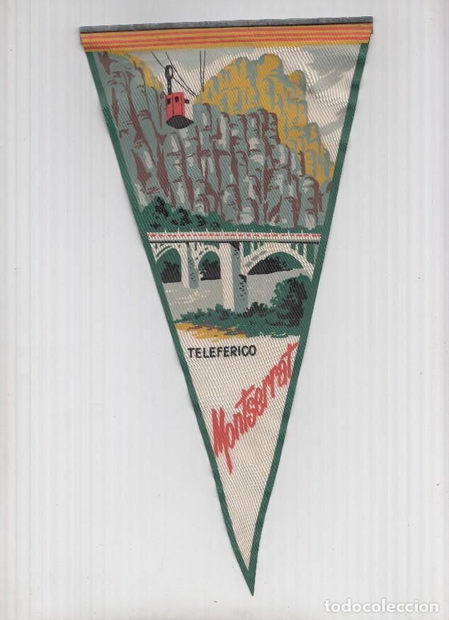 Bandierine di collezione: Banderin: MONTSERRAT, Barcelona- Ilustracion del Teleferico y Puente de la Estacion del Teleferico -
