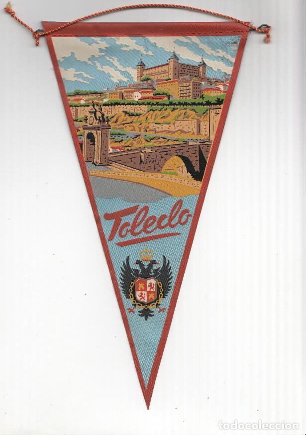 Bandierine di collezione: BANDERIN: TOLEDO - Vista del Puente de Alcantara y Alcazar de Toledo - Varios