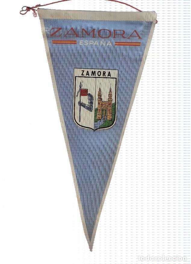 Fanions de collection: BANDERIN: ZAMORA - Escudo de ZAMORA sobre fondo azul - Varios