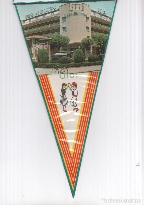 Fanions de collection: BANDERIN: OLOT, Girona: Imagen del HOTEL MONTSACOPA de OLOT
