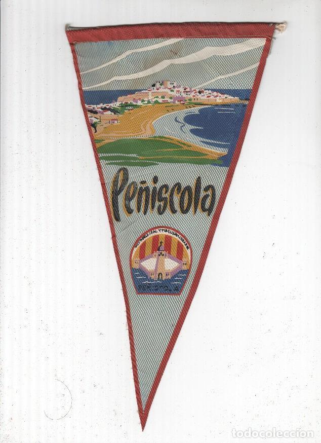 Fanions de collection: BANDERIN: PE&Ntilde;ISCOLA - Escudo y Vista general de Pe&ntilde;iscola - VARIOS