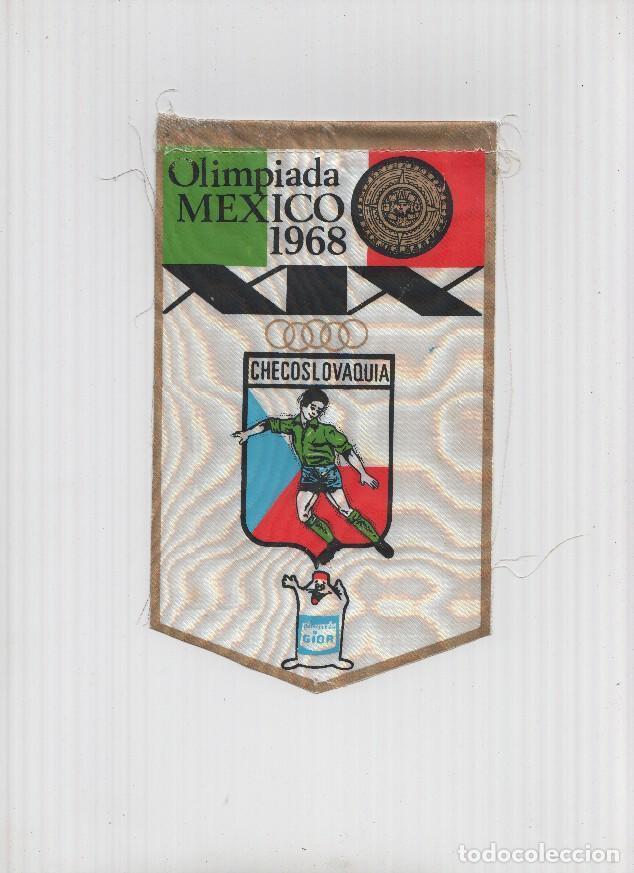 Fanions de collection: Banderin Olimpiada Mexico 1968 : Checoslovaquia (Editor detergentes Gior)