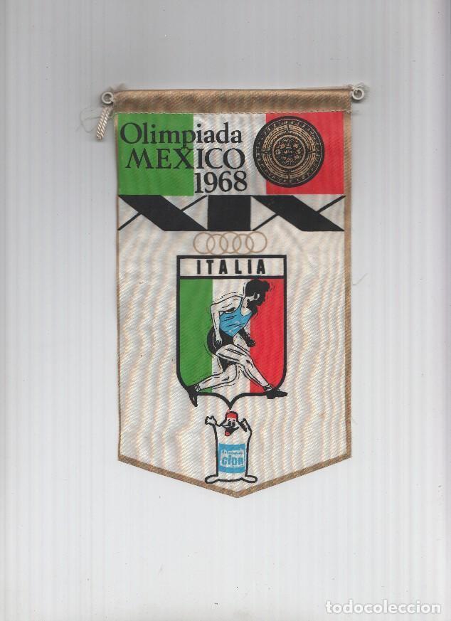 Fanions de collection: Banderin Olimpiada Mexico 1968 : Italia (Editor detergentes Gior)