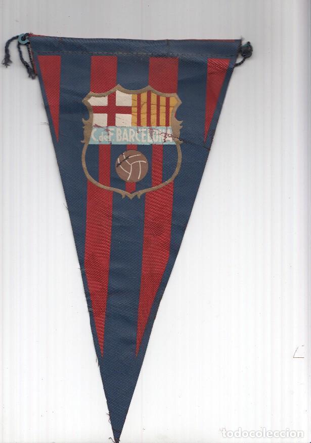 Fanions de collection: BANDERIN: FC.BARCELONA - Ilustracion del escudo del FC. BARCELONA - VARIOS