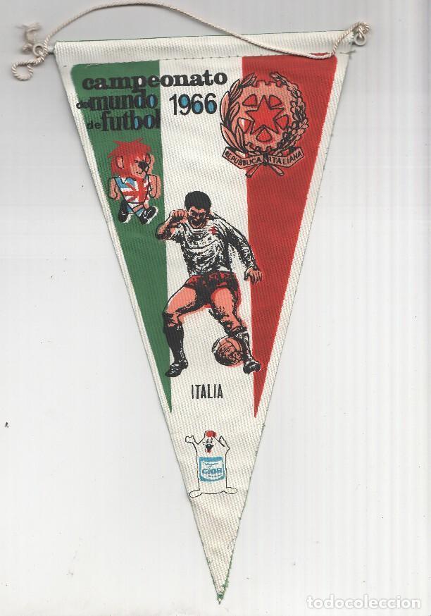 Fanions de collection: BANDERIN: MUNDIAL DE INGLATERRA 1966 - Seleccion de ITALIA (Promocional de GIOR) - VARIOS