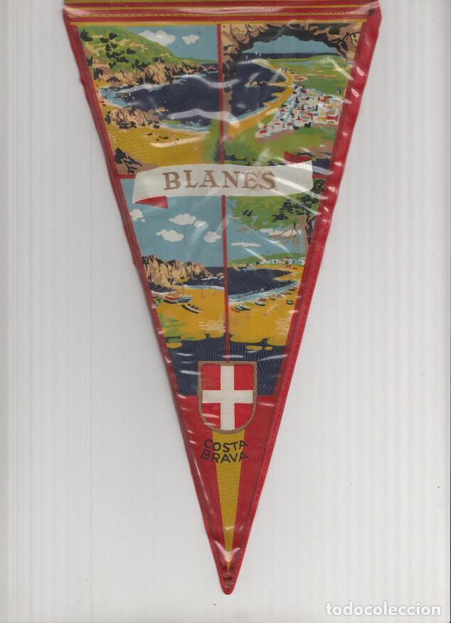 Fanions de collection: Banderin: BLANES, Girona - 4 Ilustraciones diferentes de la localidad de Blanes - Varios