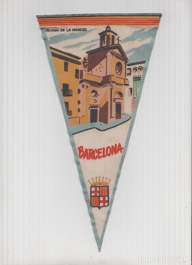 Collection pennants: Banderin: BARCELONA- Ilustracion de la Iglesia de La Merce de Barcelona - VARIOS
