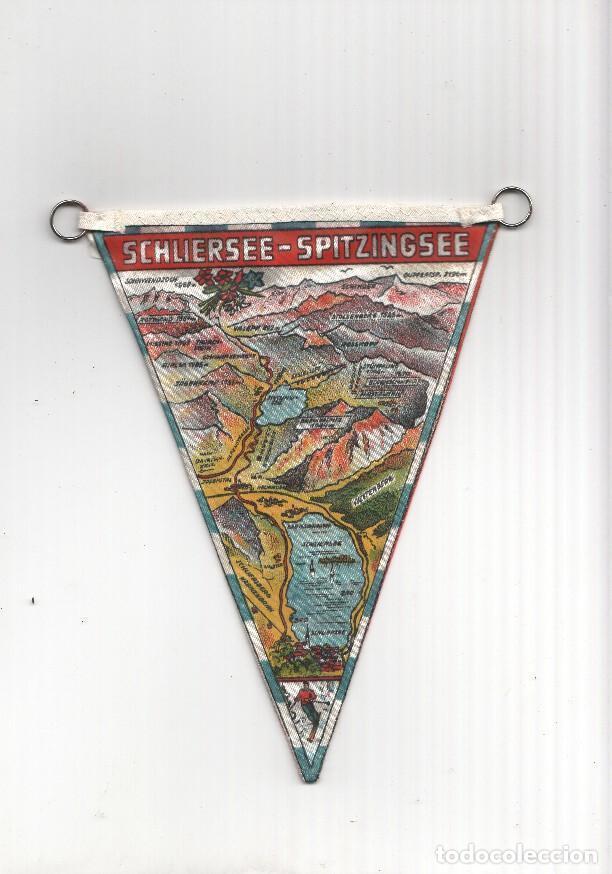 Collection pennants: BANDERIN: SCHLIERSEE - SPITZINGSEE, Alemania: Ilustracion de mapa e ilustracion de las localidades.