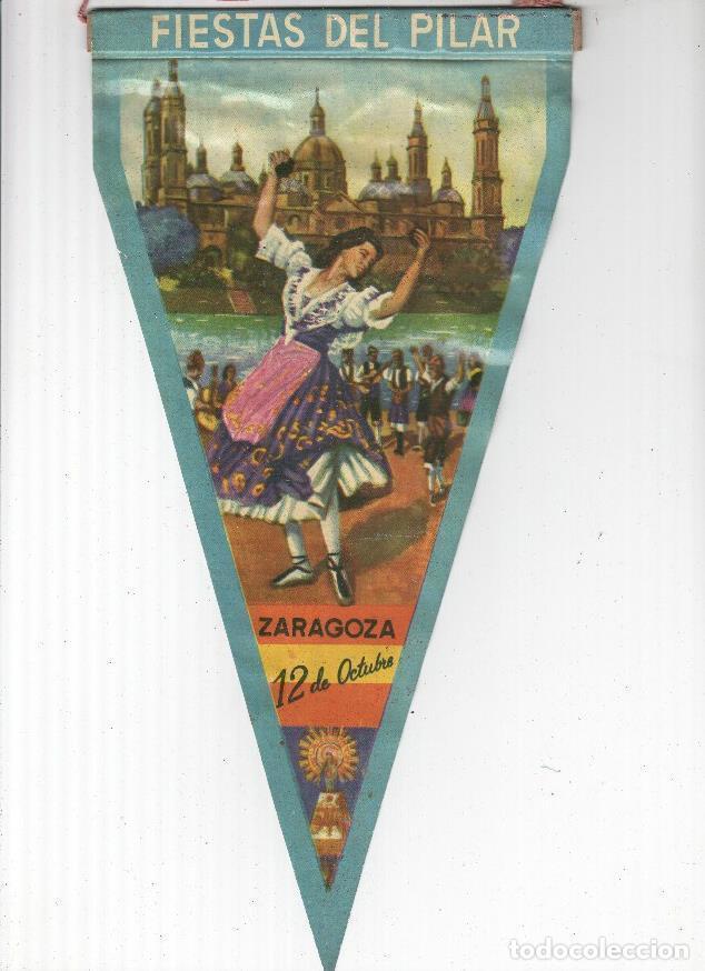 Collection pennants: BANDERIN: ZARAGOZA - Fiestas del Pilar, Jotas y Basilica del Pilar - VARIOS
