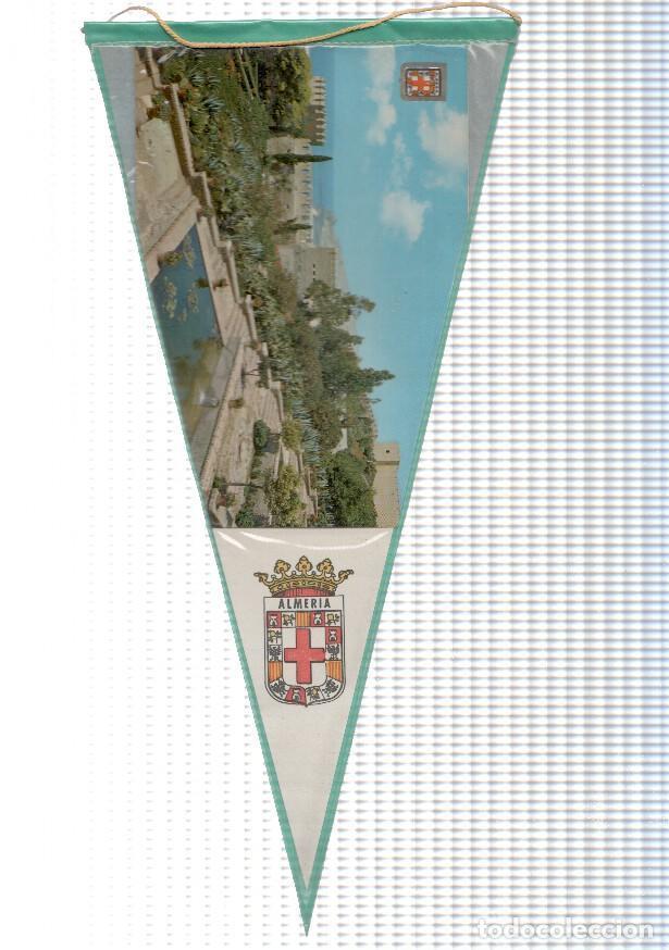 Collection pennants: BANDERIN: ALMERIA - Vista de los Jardines de la Alcazaba y escudo de la localidad - VARIOS