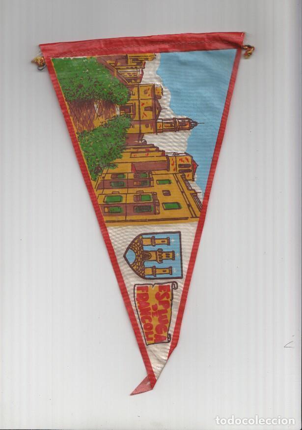 Collection pennants: BANDERIN: ESPLUGA DE FRANCOLI, Tarragona - Ilustracion de la Iglesia de Sant Miquel y escudo de la l