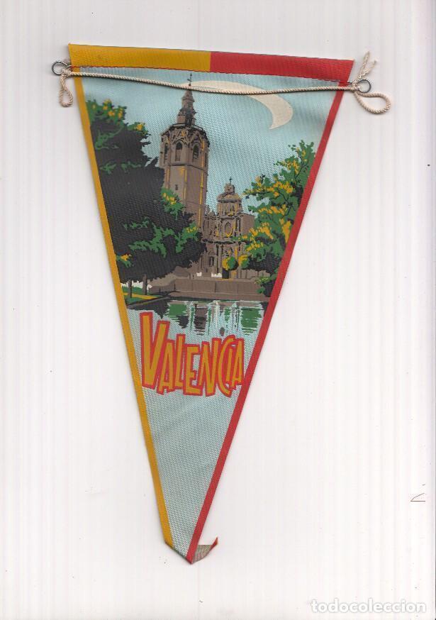 Collection pennants: BANDERIN: VALENCIA - Imagen de la Catedral de Valencia y Torre del Miguelete - VARIOS