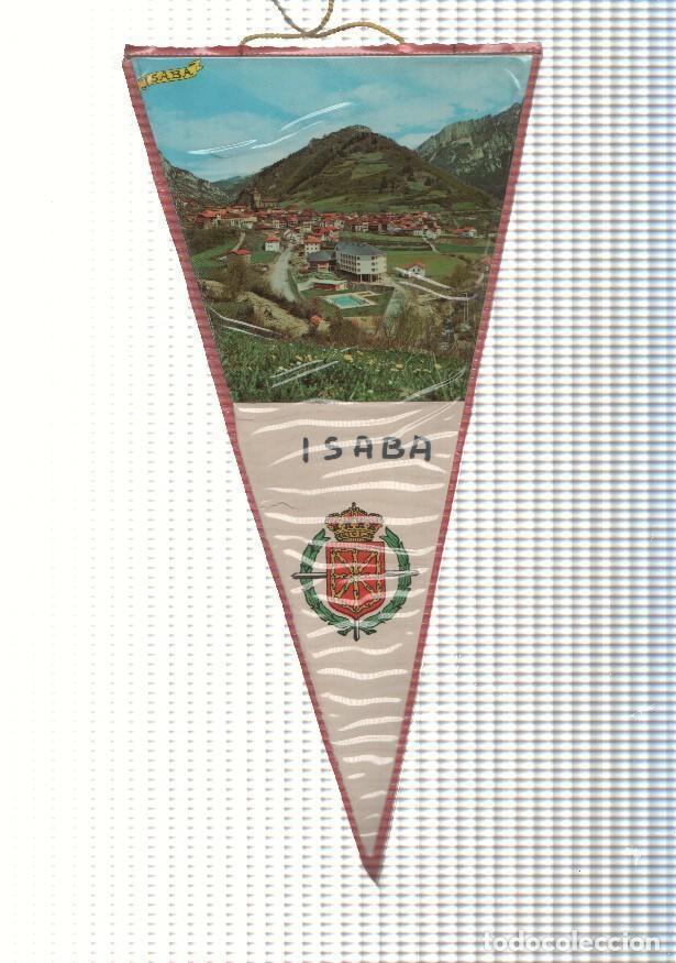 Collection pennants: BANDERIN: ISABA, Navarra - Imagen aerea de la localidad de Asaba y escudo de Navarra - VARIOS