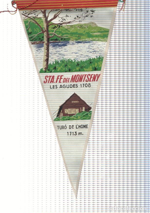 Collection pennants: BANDERIN: MONTSENY - Ilustracion del Pantano de Sta. Fe del Montseny y Refugio del Turo de L,Home -