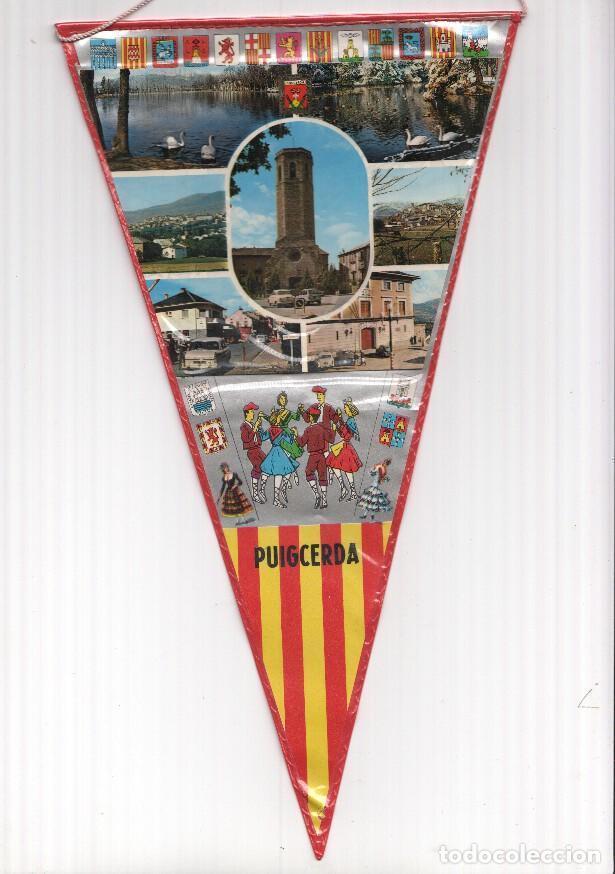 Collection pennants: BANDERIN: PUIGCERDA - Imagenes del Lago de Puigcerda, la Iglesia, el Ayuntamiento y vistas generales