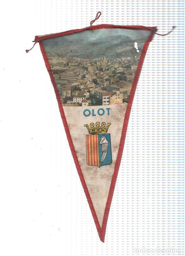 Collection pennants: BANDERIN: OLOT - Imagen aerea de la localidad de OLOT y escudo - Varios