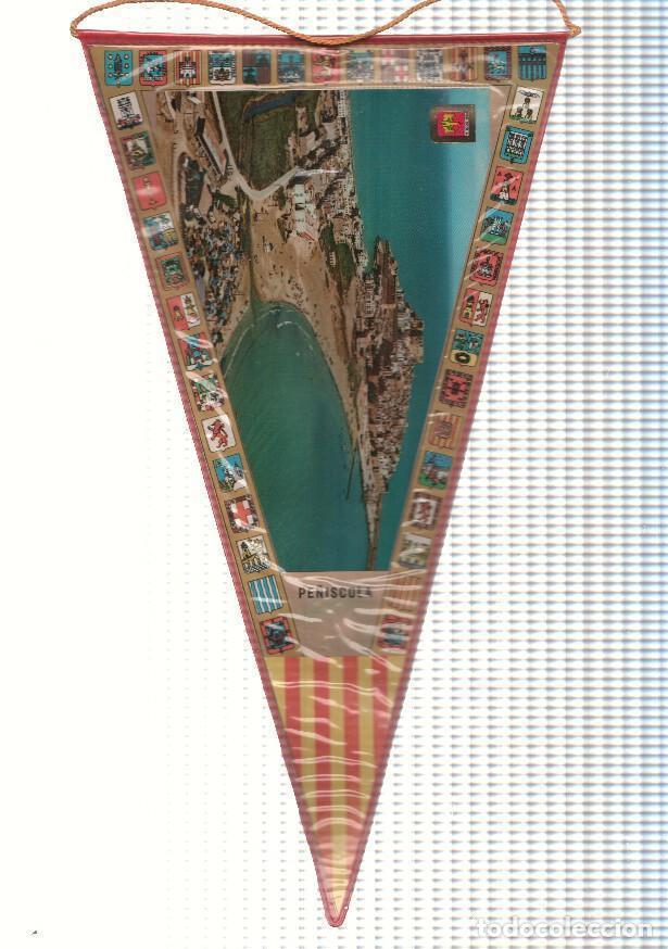 Collection pennants: BANDERIN: PE&Ntilde;ISCOLA, Castellon - Imagen area de la localidad y escudo - VARIOS