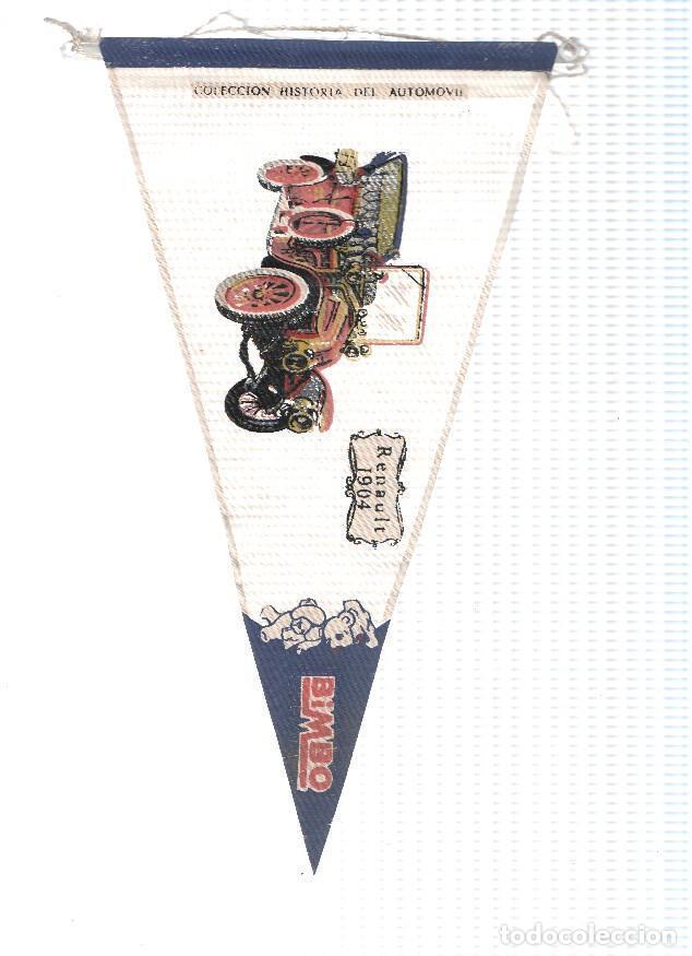 Collection pennants: Banderin de tela de la Coleccion: Historia del Automovil de BIMBO Numero 1A: RENAULT 1904 - Varios