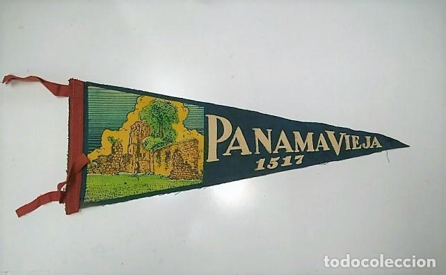 Sammlung von Wimpeln: BANDERIN: PANAMA - Ilustracion de PANAMA VIEJO con fecha 1517. - VARIOS