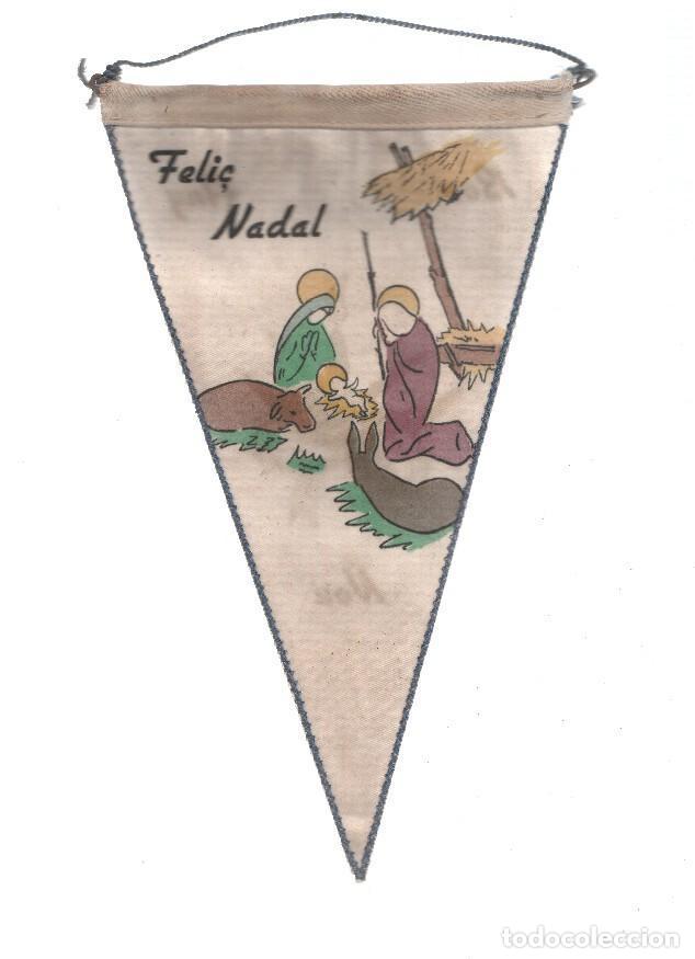 Sammlung von Wimpeln: BANDERIN: FELICITACION NAVIDE&Ntilde;A - A Doble cara, Imagen de Belen con Felicitacion Navide&ntilde;a - VARIOS