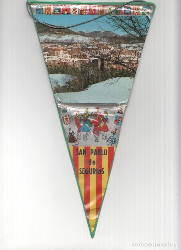 Sammlung von Wimpeln: BANDERIN: SANT PAU DE SEGURIES, Girona - Ilustracion area del pueblo nevado - Varios