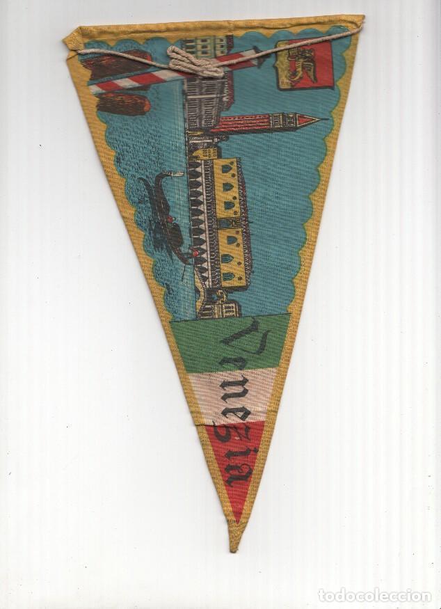 Sammlung von Wimpeln: BANDERIN: VENEZIA / Venecia - Ilustracion del Palacio DUCAL y gondola. Con Escudo de Venecia - Irupe